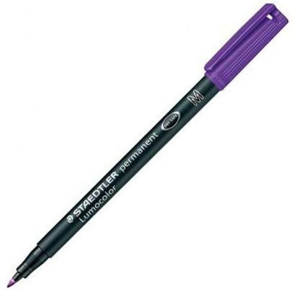 Markör - Staedtler tuschmarkör - 317-6 - Förpackning om 10 Lila permanent markör