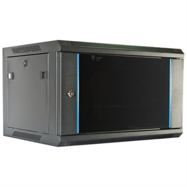 2LAN 6U Rack Vægskab Sort 19"