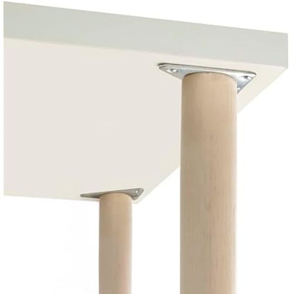 Fastgørelsesplader - MOD.484 - Forniklet stål - Sæt med 4 - Mål 92x7x92 mm - Til M8 fod Nikkel-zink