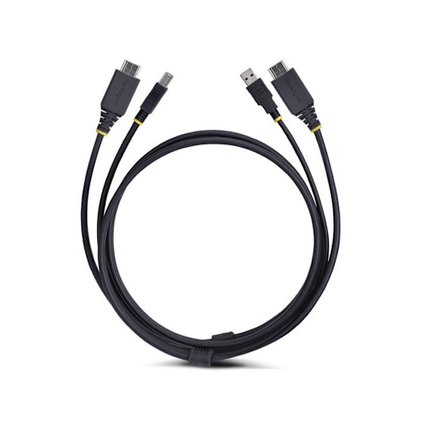 StarTech.com KVM-kabel HDMI og USB 4K60Hz 3m Sort HU12210 - Tilbehør til computere