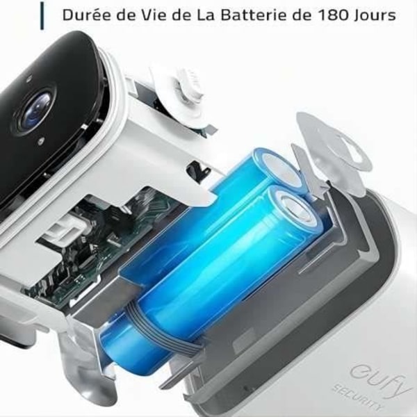 EUFY - 2 overvågningskameraer + 1 base - EufyCam2C