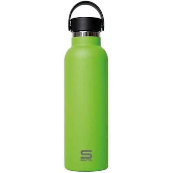 Isoleret flaske - SAFTA - 600 ml - Rustfrit stål - Dobbelt isolering - 12 timer varmt, 24 timer koldt Grön