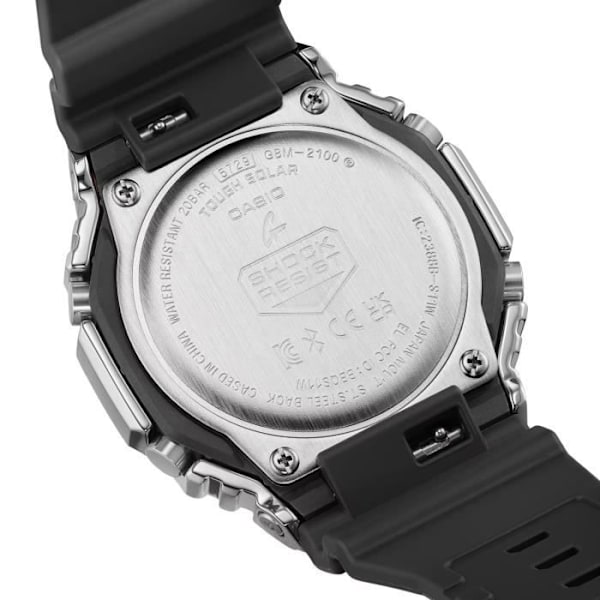 Casio Watch - Herr - GBM-2100A-1A2ER - Vattentät 20 Atm - Dubbel skärm - Svart plastrem Svart