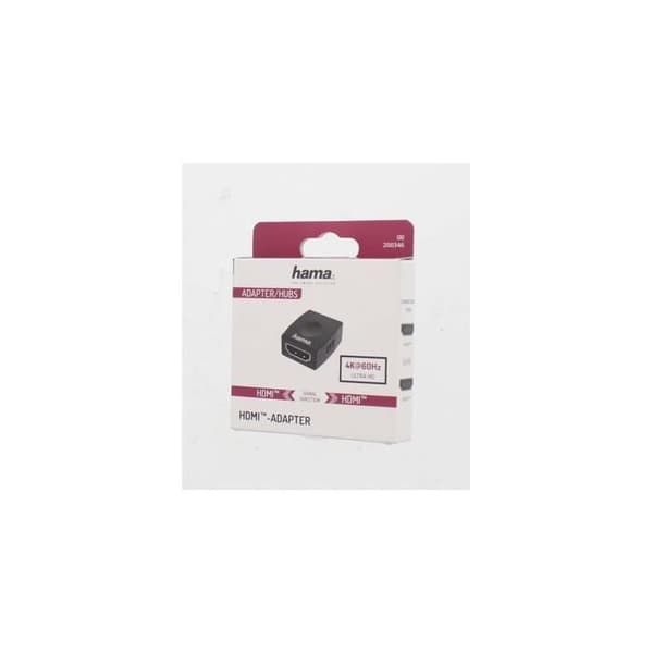 HDMI-sovitin - HAMA - Ultra-HD 4K - Liitos - HDR-teknologia - Musta
