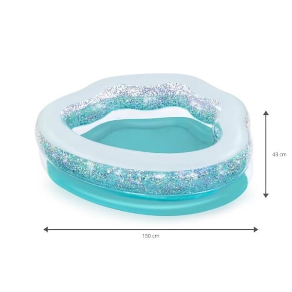 Poreallas - Bestway - 150x127x43 cm - PVC - Lapsille - Yli 3 vuotta Blå vit