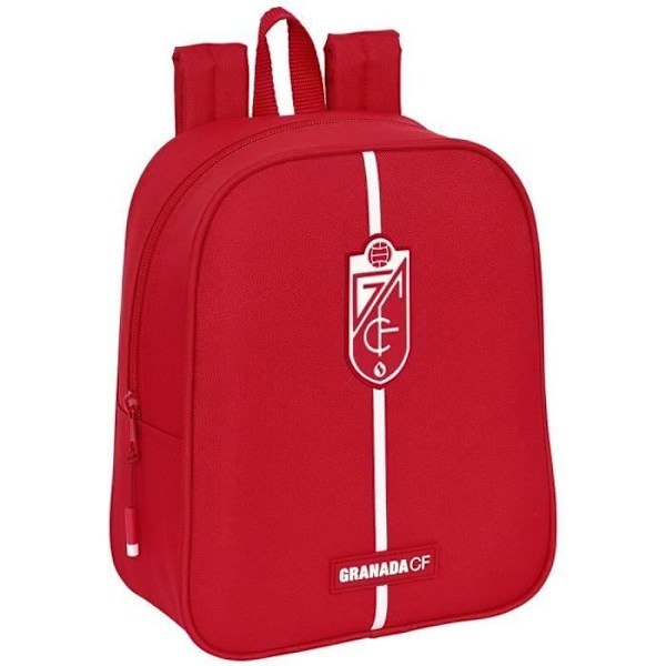 Ryggsäck - SAFTA - Granat - Röd - 22x27x10 cm - Anpassningsbar till vagnar Röd