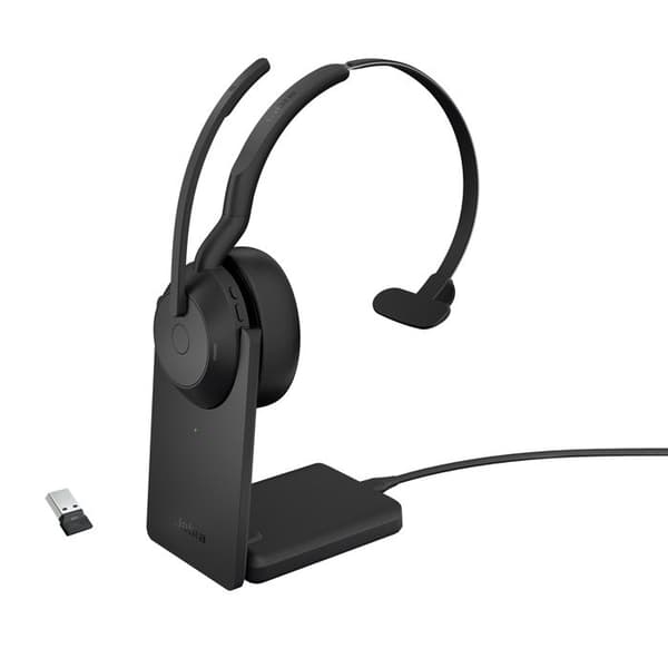 Hovedtelefon - JABRA - Evolve2 55 - Trådløs - Aktiv støjreduktion - USB