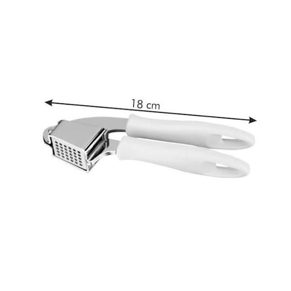 Presse-ail - Tescoma - 420190 - Rustfrit stål - Hvid - 18 cm - Ergonomisk Rostfritt stål, vit