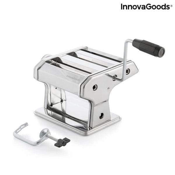 Pastamaskine - InnovaGoods - FRASHTA - Manuel - 3 skærevalser - Justerbar tykkelse Silver