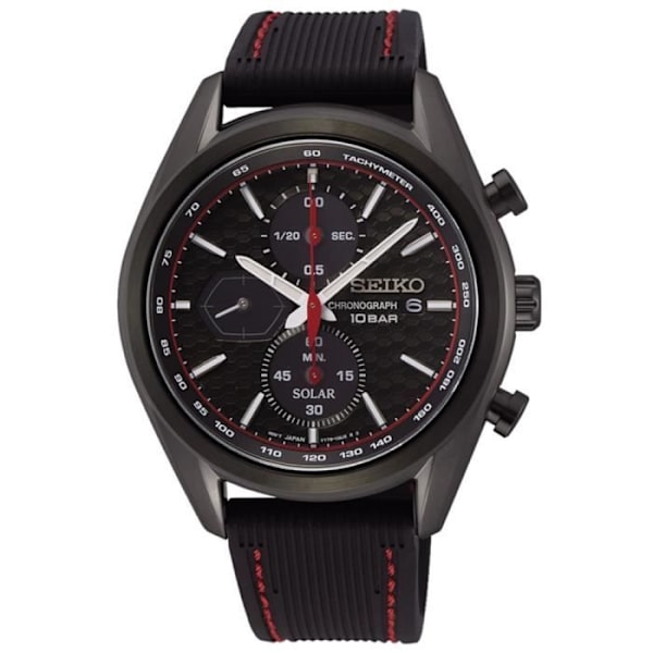Ur - Seiko - SSC777P1 - Solcelle - Rustfrit stål - Sporty Svart