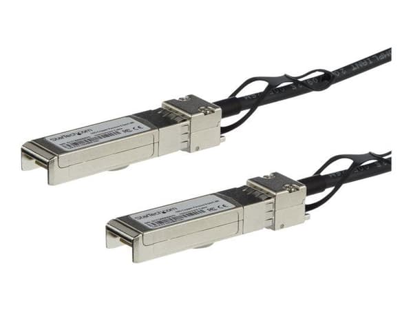 1 m suora kytkentä SFP+ kaapeli - STARTECH - Twinaxiaalinen - Musta