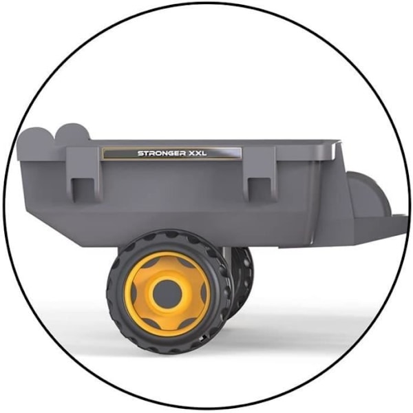 Smoby Stronger XXL Pedal Tractor + Trailer - Grå Grå