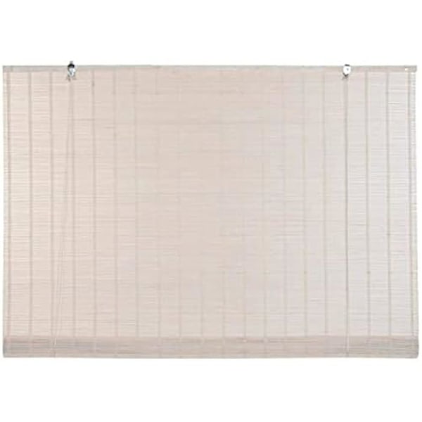 Rullaverho - DKD HOME DECOR - Valkoinen - 122x15x15 cm - Bambu ja polyesteri - Sisustus Vit