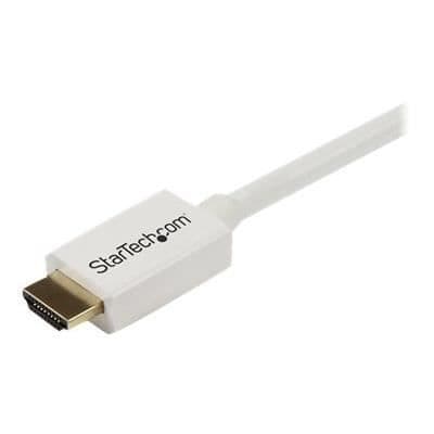 High Speed HDMI® kabel CL3 han til han til vægmontering - STARTECH - 7 m - Hvid Hvid