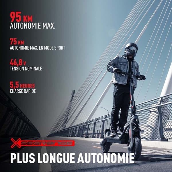 Segway SuperScooter GT3 E sähköpotkul Sama Grå og sort