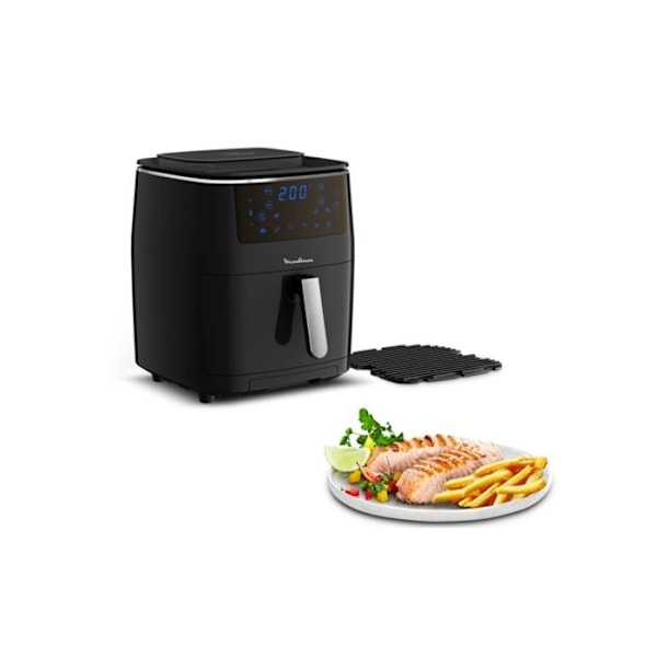 Fryer Moulinex 3-in-1 öljytön rasvakeitin Easy Fry Grill & Steam AL201810 Svart