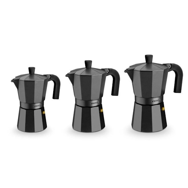 Cafeteria - Monix - M640009 - 9 kopper - Sort - Trykpresse kaffemaskine