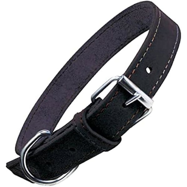Halskæde - GLORIA - Nubuck - Sort - Justerbar - D-ring Svart