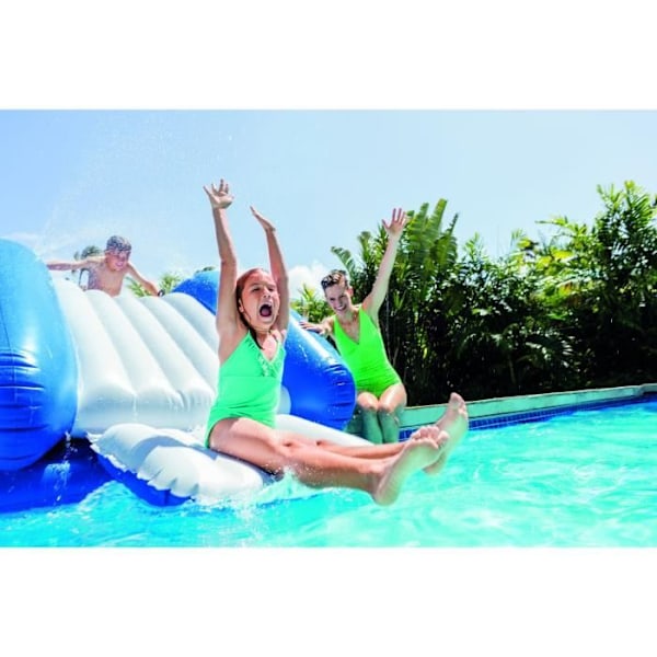 Oppustelig rutsjebane - INTEX - Til swimmingpool i jorden - 6 år og derover - 333 x 206 x 117 cm Blå