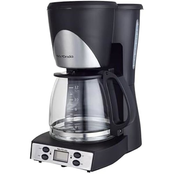Dryp kaffemaskine - MX ONDA - MX-CE2270 - 12 kopper - Programmerbar - Automatisk slukning Svart