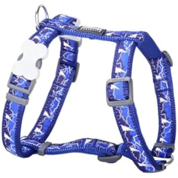 Hundesele - RØD DINGO - LYNSTIL - 36-54 cm - Marineblå - Mellemstørrelse