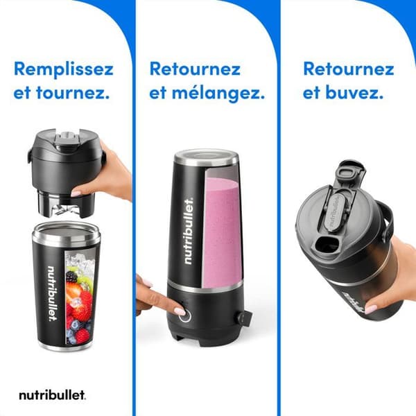 Blender - NUTRIBULLET - Flip - NBP106B - Musta