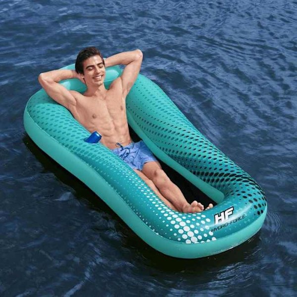 Bestway Uppblåsbar Mesh Float Hydro Force Sol Venture Vattenboj Pool Uppblåsbar Säte Strand Simning 93358