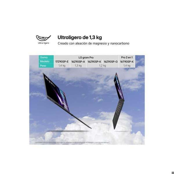 LG Bærbar Computer - 16ZD90SP-A.AX78B - 16" - Intel Core Ultra 7 - 32 GB RAM - 1 TB SSD