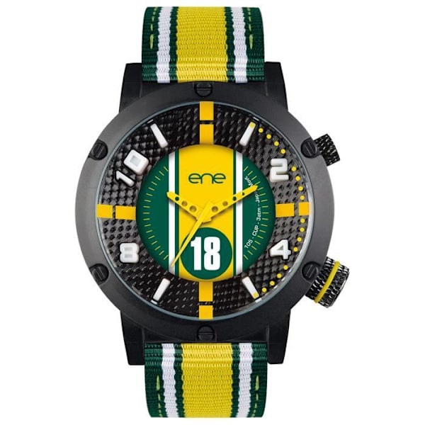 Herreur - Ene Watches - eneWatch UE72654 - Grøn, sort og gul nylonrem - Analog Quartz