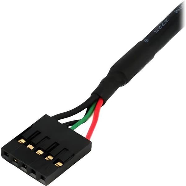 Kabel - StarTech - IDC-5 - 45 cm - USB - F/F - Sort