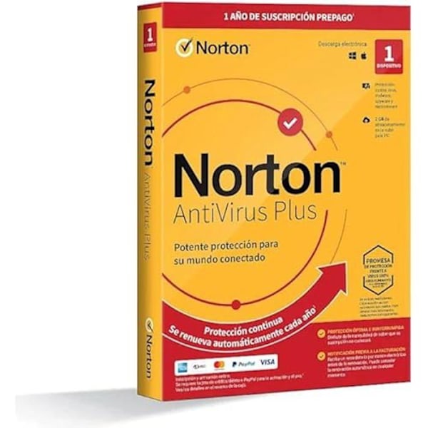 Antivirus - NORTON - 2GB - 1 bruger - 1 enhed - Optimal sikkerhed