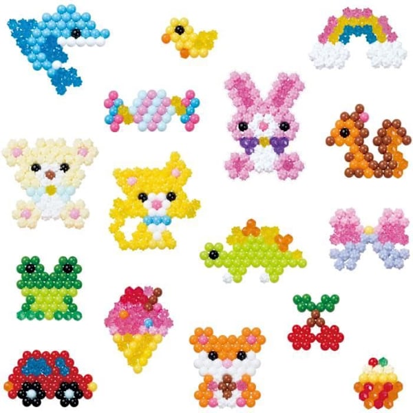 Aquabeads - Nybörjarfodral - 900 pärlor i olika former och färger Blå