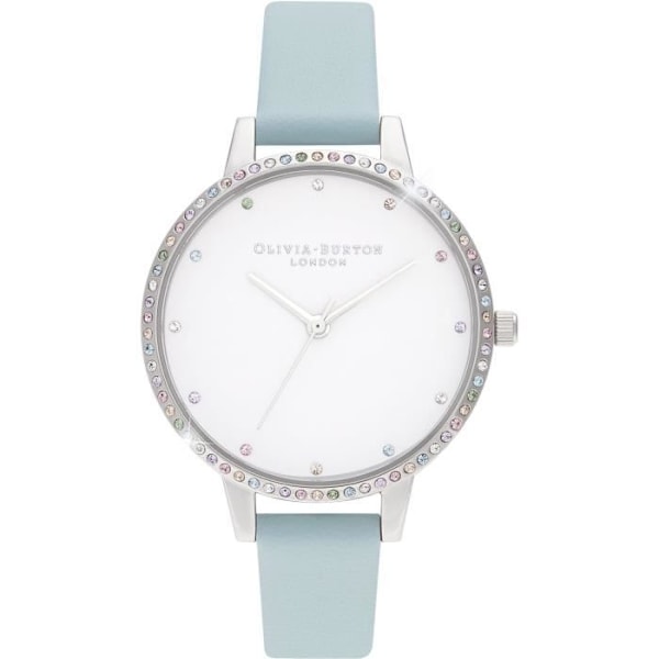 Ur - Olivia Burton - OB16RB19 - Læder og rustfrit stål - 34 mm - Quartz Korall