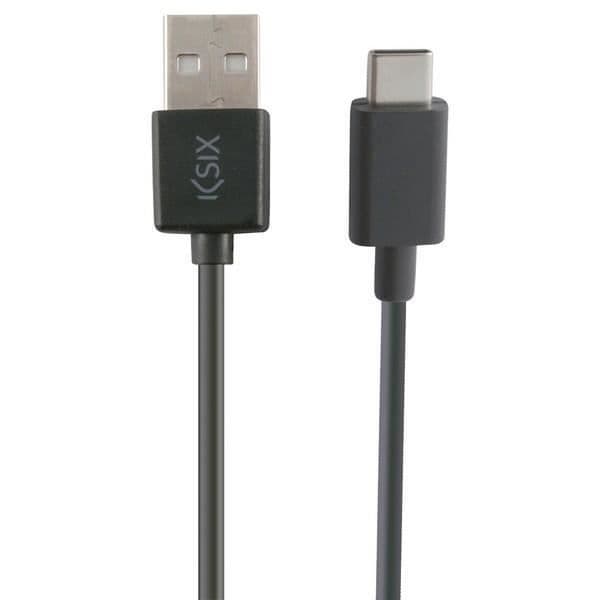 USB-C kaapeli USB:lle - KSIX - 3 m - Musta - USB-C liitin - USB liitin