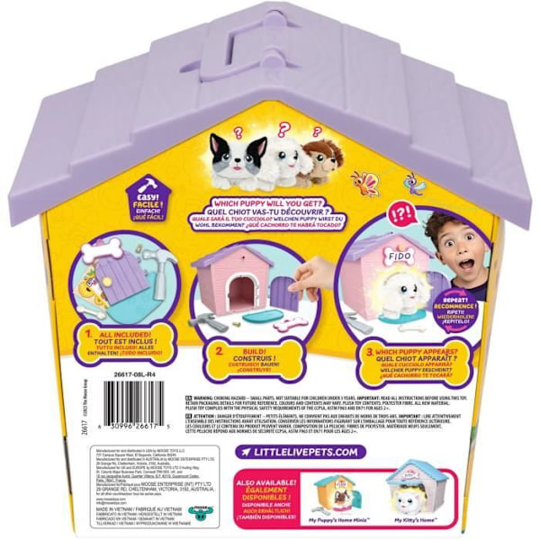 Niche overraskelse - Moose Toys - Rosa hund - Tilfældig model - Inkluderer tilbehør - 5 år og op Vit