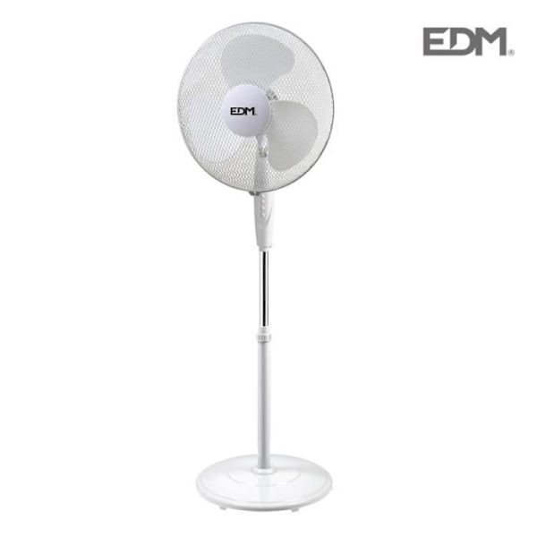 GREENICE gulvventilator - Effekt 45 W - Hvid cirkulær base