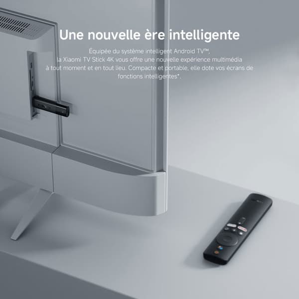 Smart TV Stick - XIAOMI - Mi - 4K - WiFi - Bluetooth - RAM 1 GB - ROM 2 GB - Sort