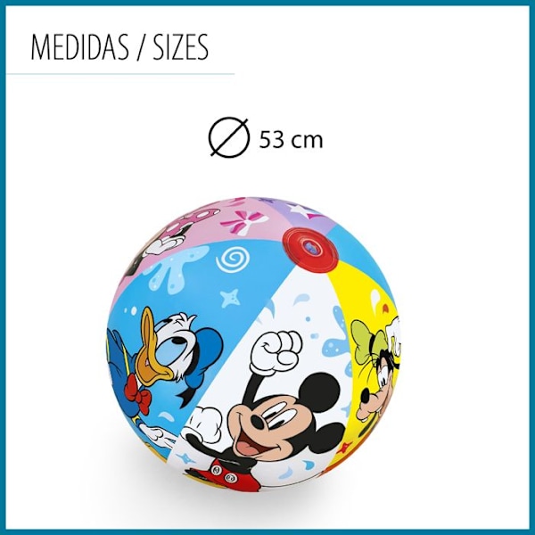 Rantalelu - BESTWAY - Mikki ja ystävät - 51 cm - Ilmapallo - Monivärinen mångfärgad