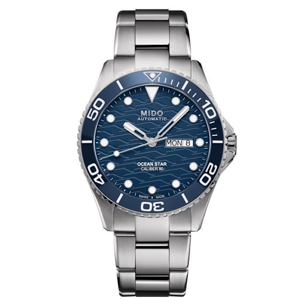 Ur - Mido - Ocean Star 200C - 42mm - Automatisk - Stål - Vandmodstand 20 Atm Blå