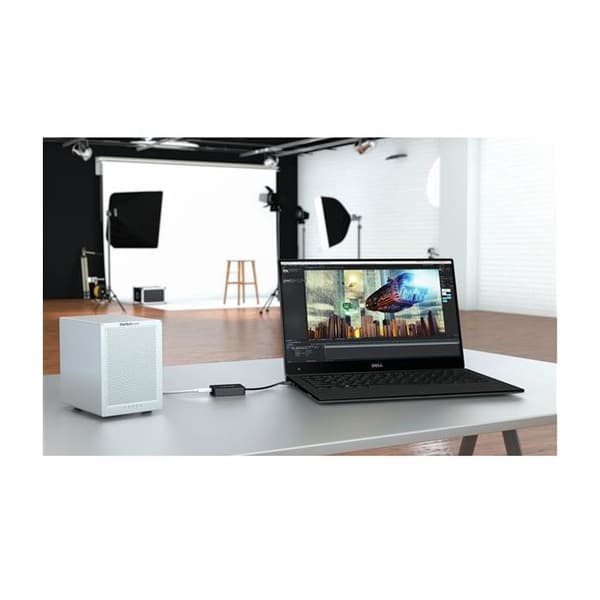 Thunderbolt 3 - Adapteri - STARTECH.COM - Uros/Naaras - Musta - Windows ja Mac - Thunderbolt-teknologia
