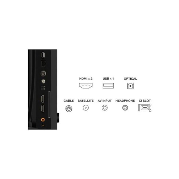 TV TCL QLED 32S5K 32? Full HD älykäs televisio Google TV Dolby Audio WiFi Bluetooth