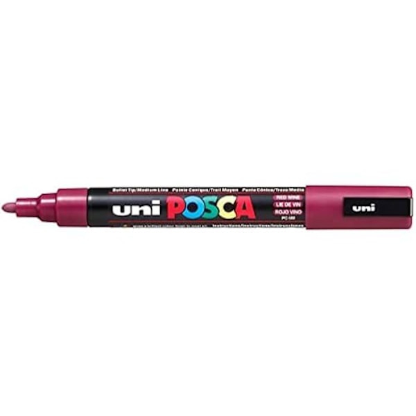 Merkintäkynä - UNI-BALL - Posca 1,8-2,5 mm - Luodin kärki - Pyyhimätön - Läpinäkymätön mångfärgad