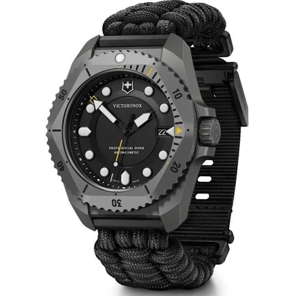Montrearmbånd Victorinox Dive Pro 241993.1 - Mand - Kvarts - Titan - Sort - Stof Svart