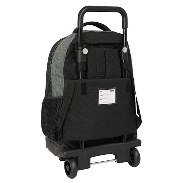 Blackfit8 Vanhan koulun 45 CM Trolley Laadukas reppu pyörillä