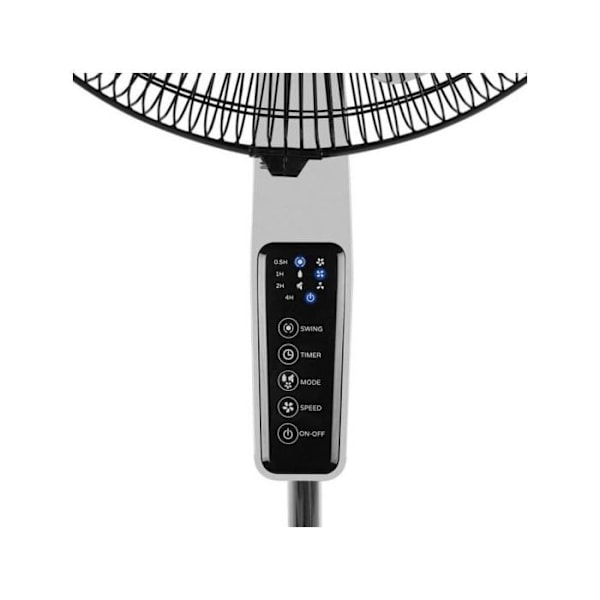 Gulvventilator - ORBEGOZO - Silent Night Sf 0642 - Oscillation - 3 hastigheder - Sort Svart