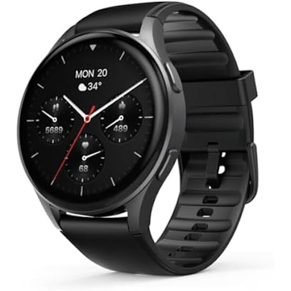 Hama Smartwatch 8900 med GPS, IP68 vandtæt, Telefonfunktion (AMOLED touchskærm, Stemmestyring, Sportstilstande, Sporing