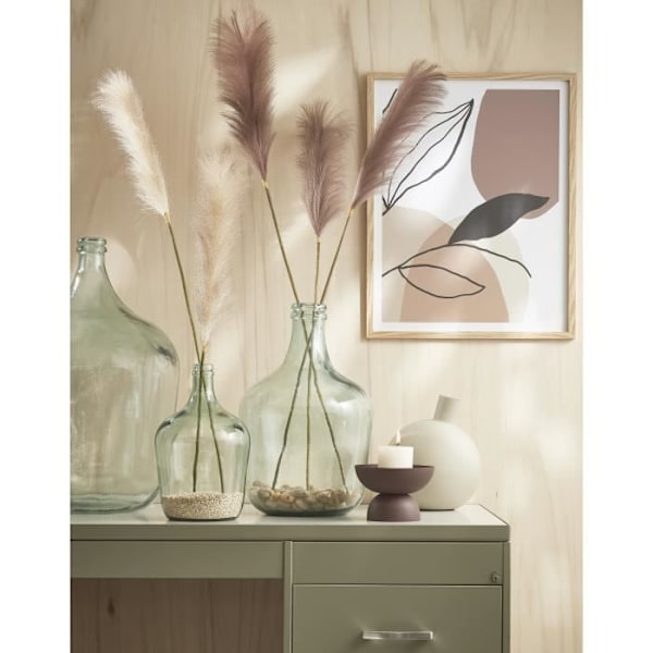 Mica Decorations Diego Vas - H56 x Ø40 cm - Återvunnet glas - Klart Transparent
