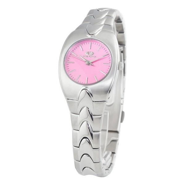 Kello - Time Force - TF2578L-03M - Kvarts - Teräs - 25 mm - Vaaleanpunainen Rosa