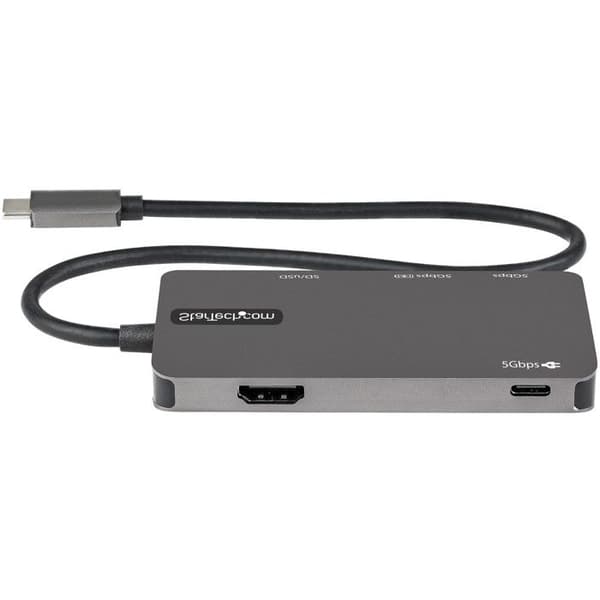 "Vierastelakka - STARTECH - Monisatelliitti USB-C - HDMI 4K - Teho 100W - USB 3.0 Hub"
