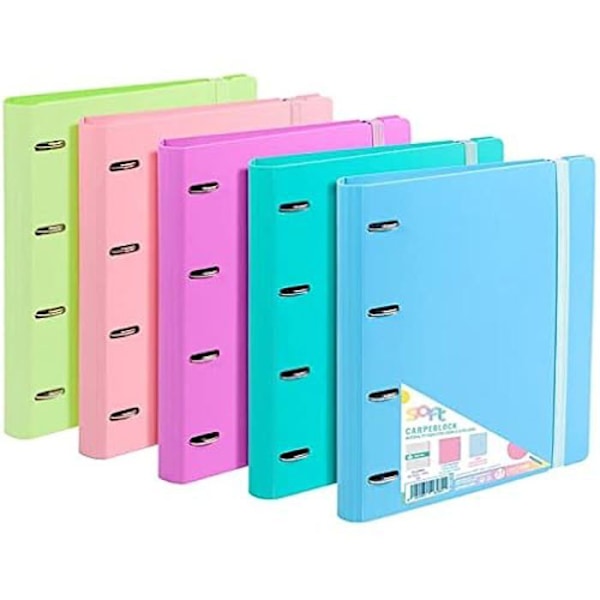 Carchivo Carpeblock - CARCHIVO - PP Foam Soft Pastell - 4 ringar - 35 mm - Flerfärgad mångfärgad